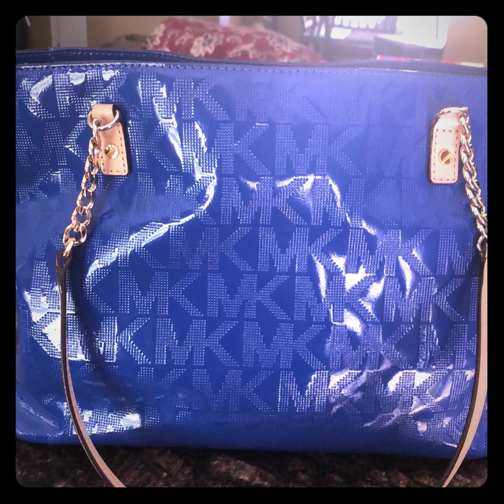 Gorgeous cobalt blue Michael Kors bag